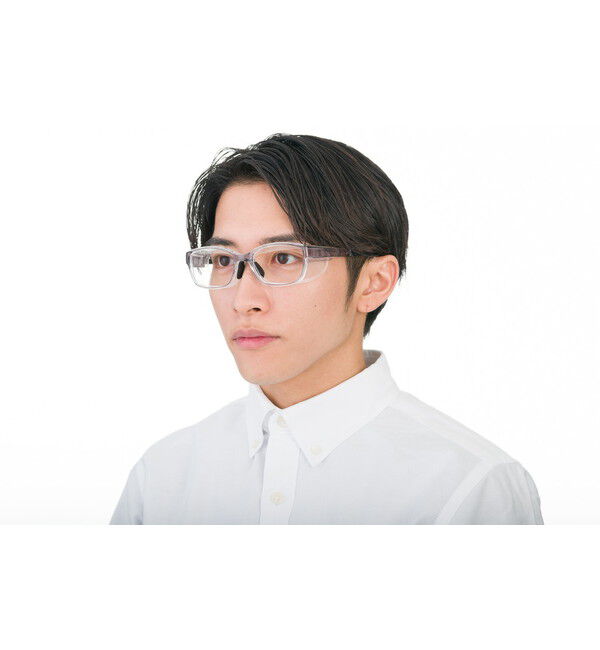  「ウェリントン型 飛沫・花粉対策めがね AIR VISOR ULTRA+ Lサイズ」|メガネ|