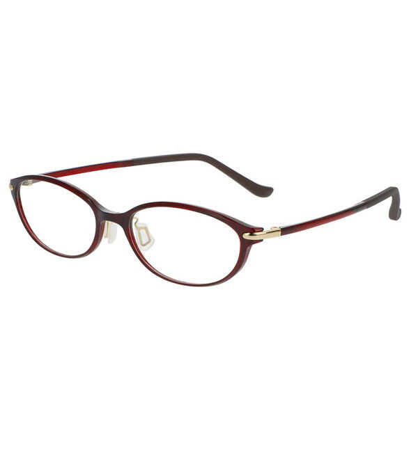  「オーバル型 めがね｜軽くて壊れにくい Zoff SMART -My color-」|メガネ|レッド