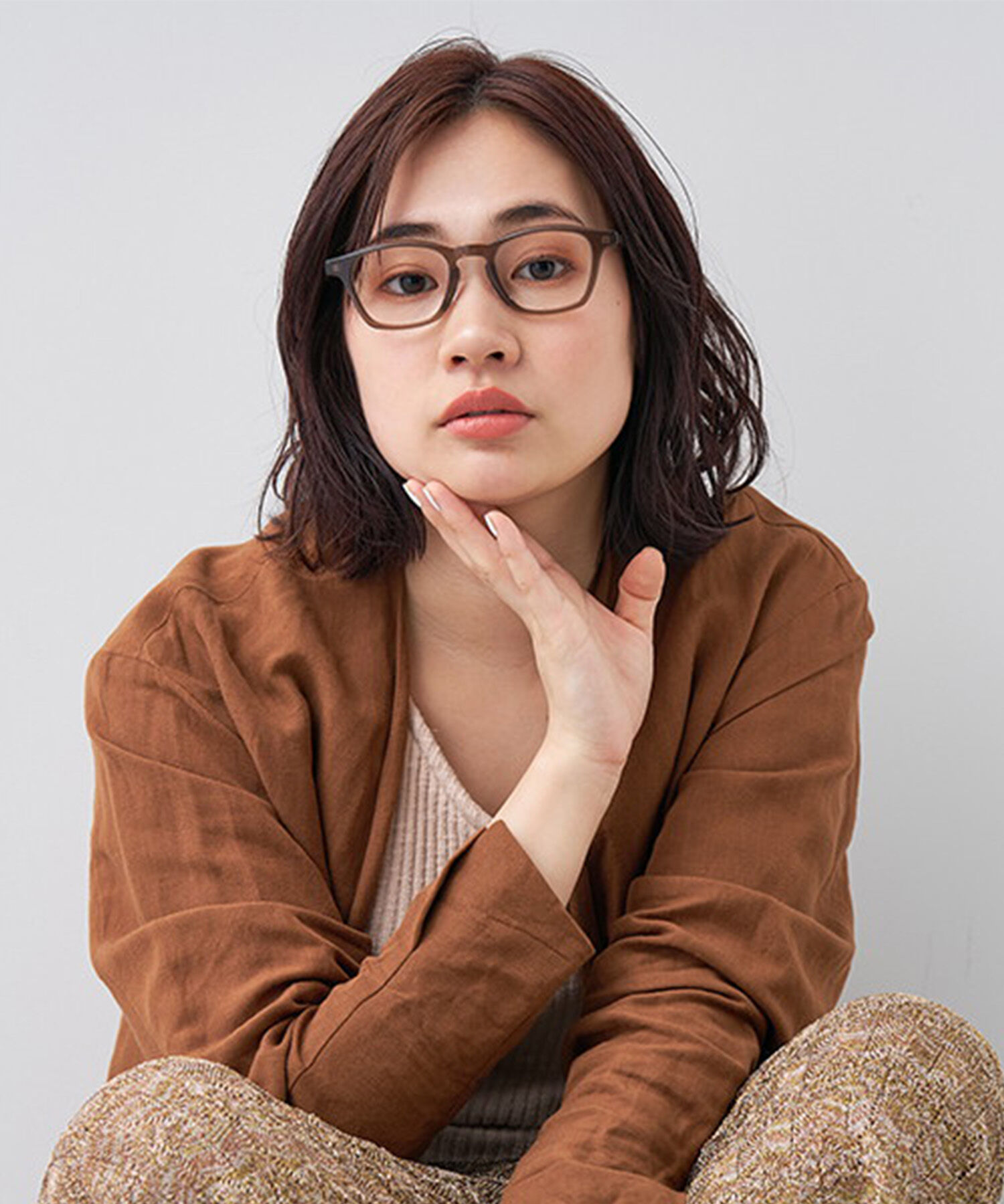  「ウェリントン型  メガネ ｜ダテメガネにもおすすめのウェリントンフレーム/レンズ交換券付き」|メガネ|グリーン