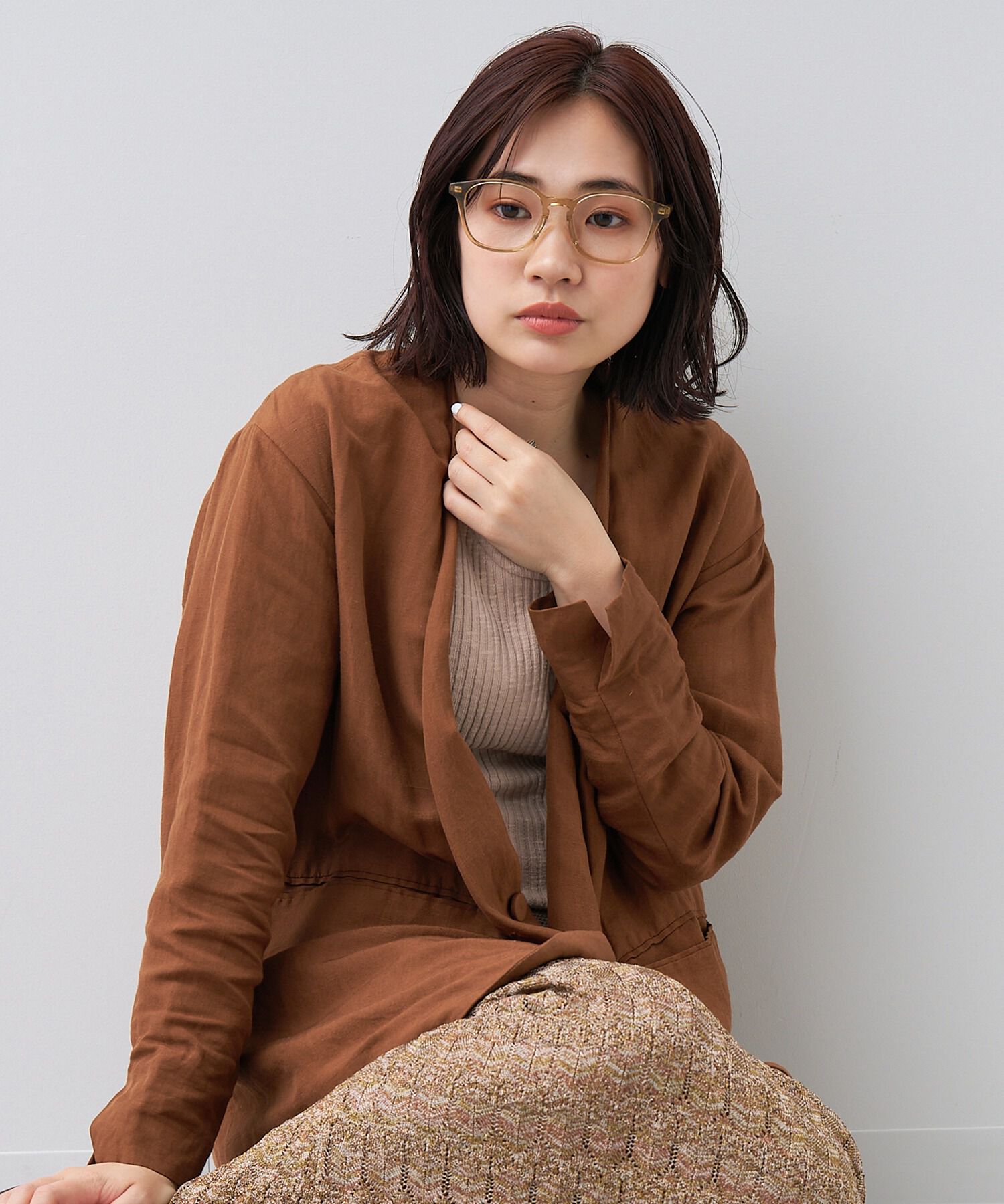  「ウェリントン型 メガネ｜黒縁 クリアフレーム 伊達メガネ 度付きメガネ レンズ交換券付き ゾフ」|メガネ|