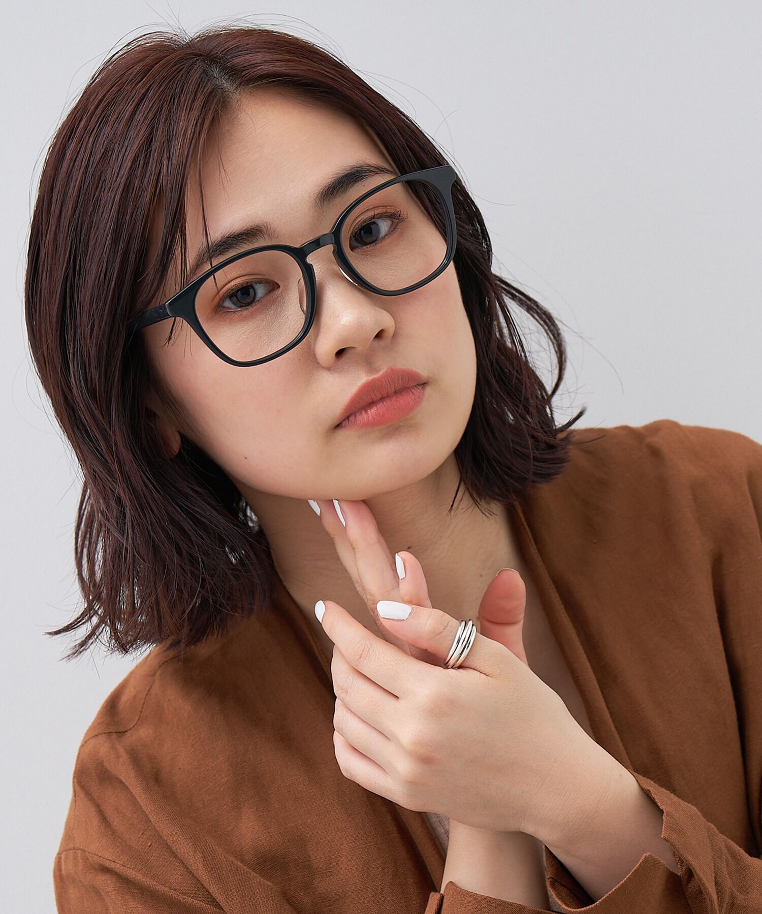  「ウェリントン型 メガネ｜黒縁 クリアフレーム 伊達メガネ 度付きメガネ レンズ交換券付き ゾフ」|メガネ|