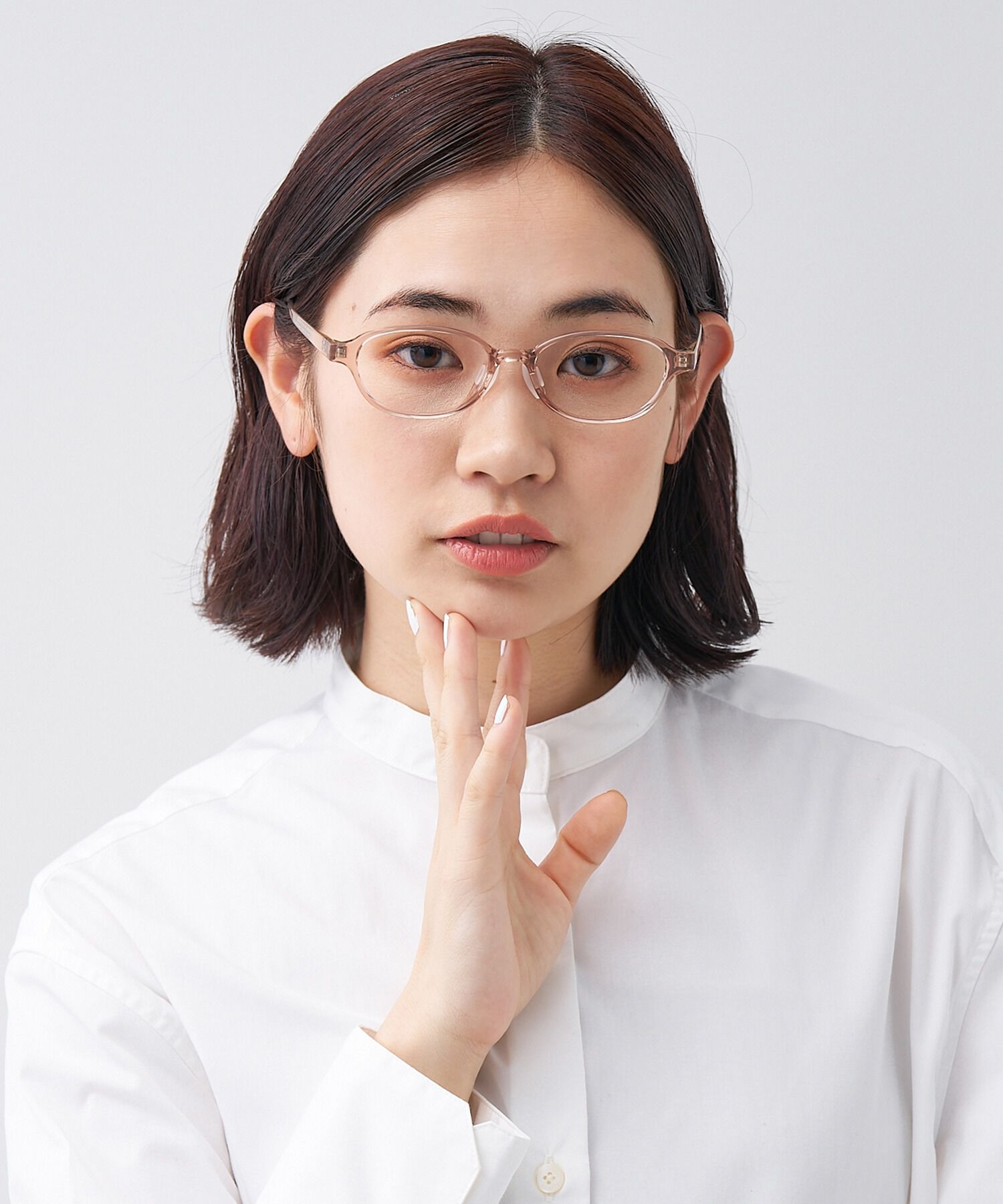  「オーバル型 軽量 メガネ｜黒縁 おうち時間を快適に過ごす ズレ落ち防止 レンズ交換券付き」|メガネ|