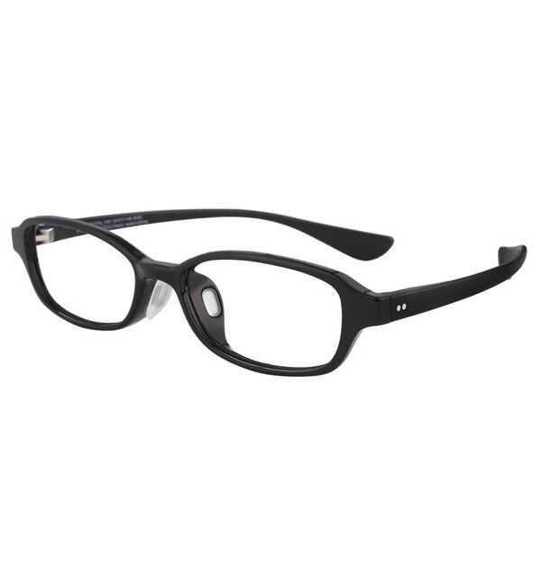  「スクエア型  軽量 メガネ｜黒縁 おうち時間を快適に過ごす ズレ落ち防止 レンズ交換券付き」|メガネ|