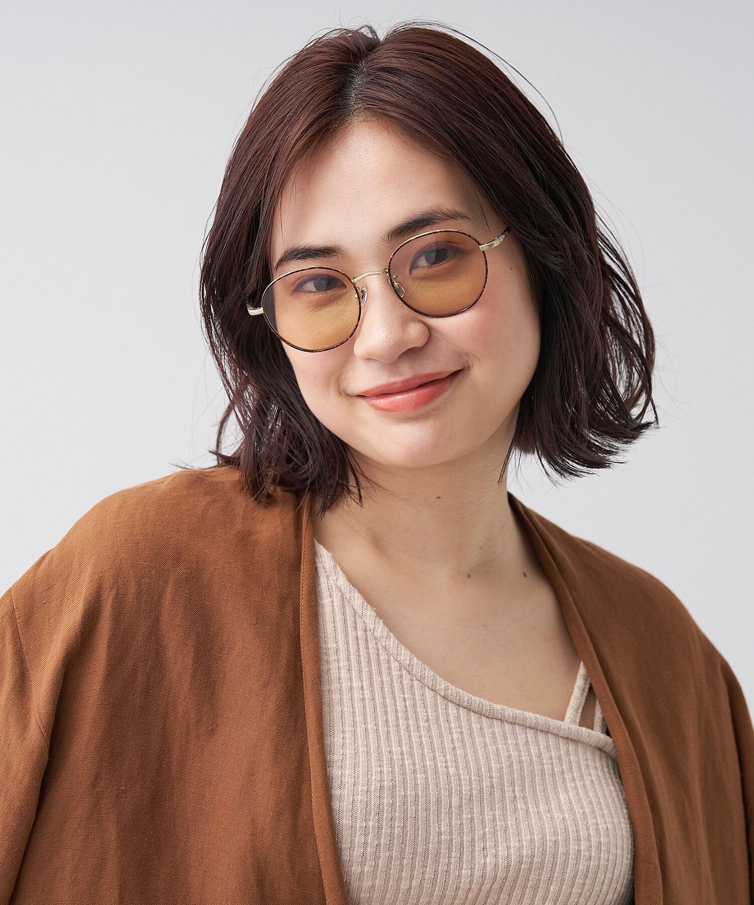  「ボストン型 サングラス｜TREND SUNGLASSES」|サングラス|ブラウン