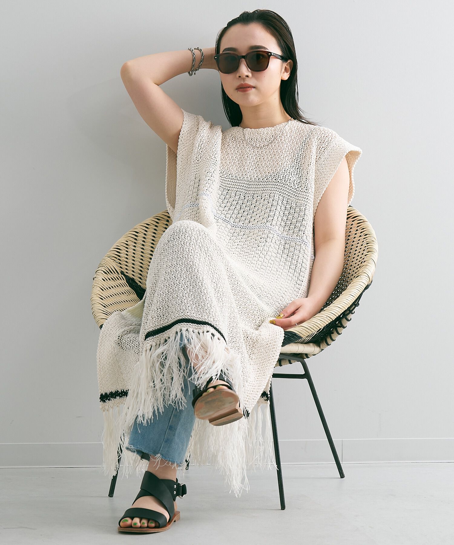  「ウェリントン型 サングラス｜黒縁フレーム｜べっ甲フレーム｜紫外線対策｜Zoff｜SUNGLASSES」|サングラス|