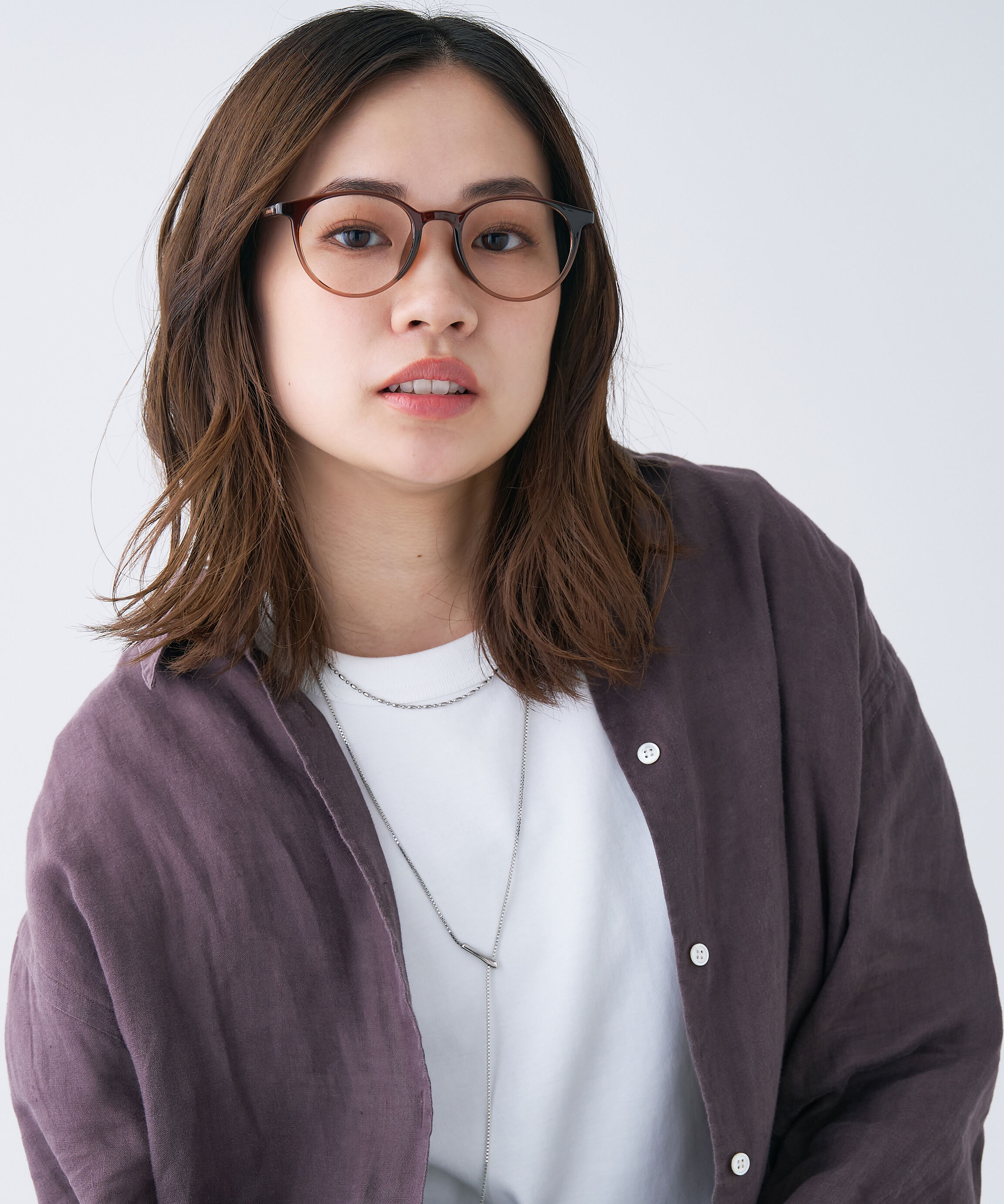  「ボストン型 メガネ 軽量 クリア 黒縁 レンズ交換券付 GO」|メガネ|