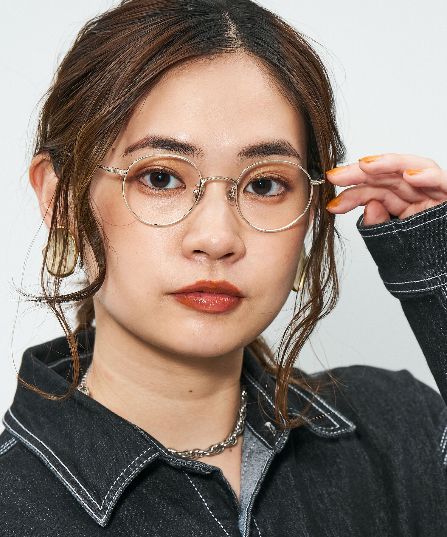  「Zoff｜STUDIO SEVEN｜ボストン型 メガネ｜メタルフレーム レンズ交換券付き」|メガネ|