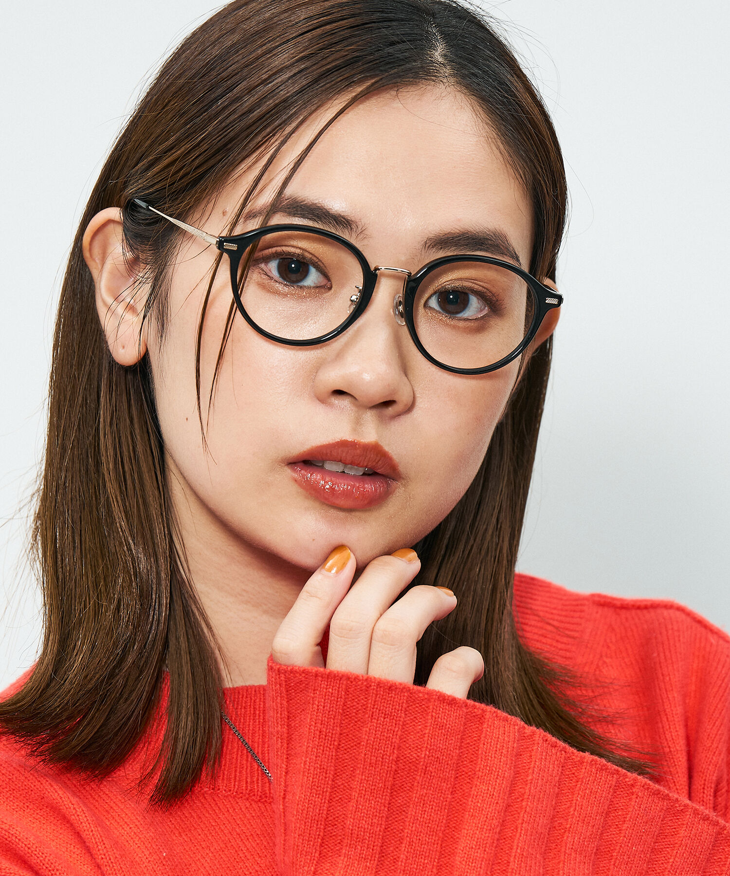  「Zoff｜STUDIO SEVEN｜ボストン型 メガネ｜コンビフレーム メタル クリアフレーム レンズ交換券付き」|メガネ|