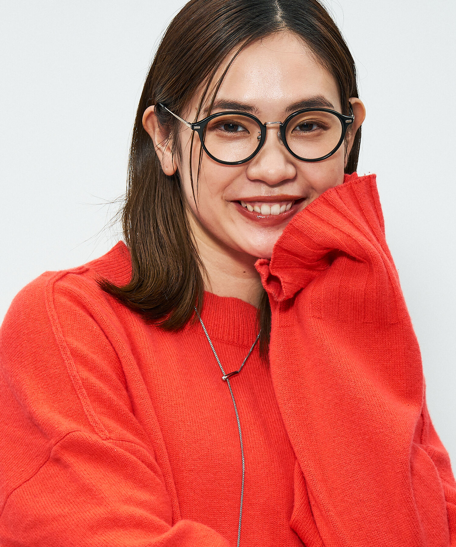  「Zoff｜STUDIO SEVEN｜ボストン型 メガネ｜コンビフレーム メタル クリアフレーム レンズ交換券付き」|メガネ|