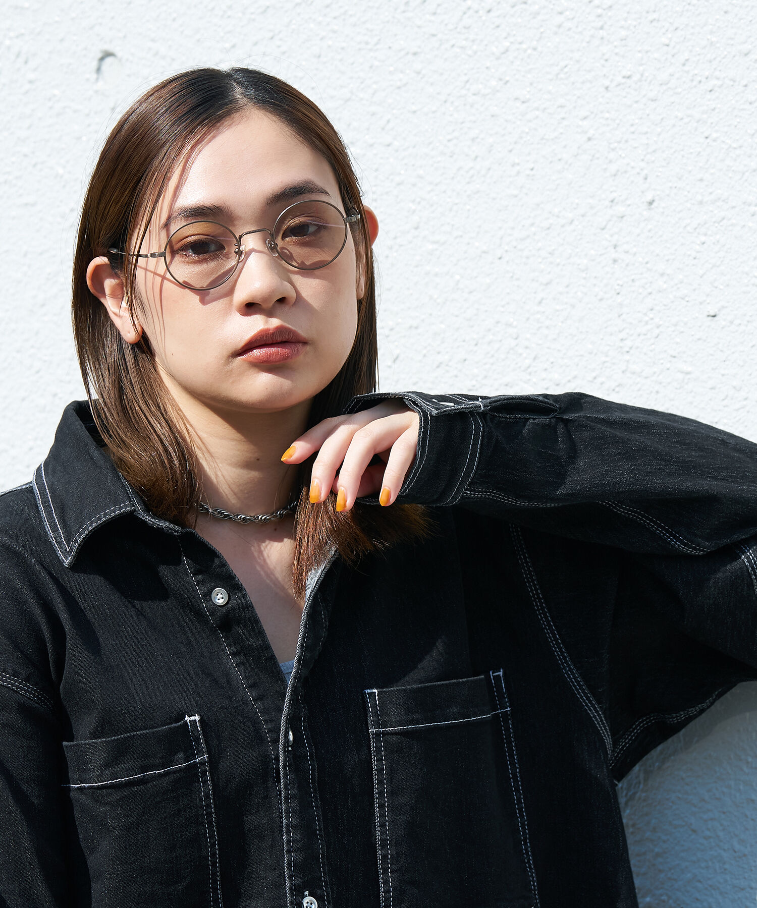  「【WEB限定】Zoff｜STUDIO SEVEN｜ラウンド型 丸型 サングラス｜メタルフレーム UVカット」|サングラス|