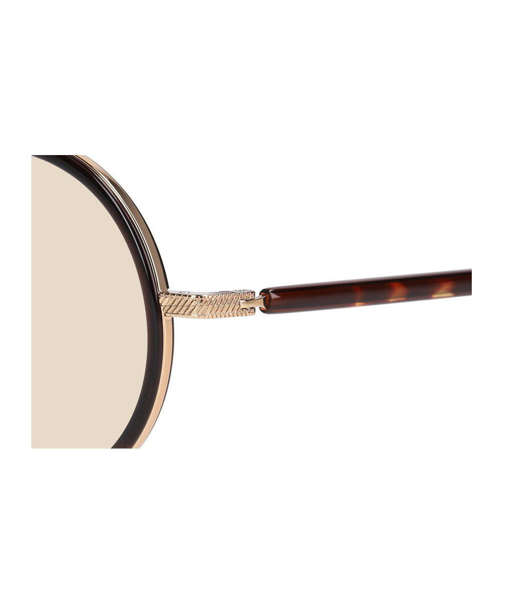  「【WEB限定】Zoff｜STUDIO SEVEN｜ラウンド型 丸型 サングラス UVカット 黒縁 べっ甲 ゴールド」|サングラス|