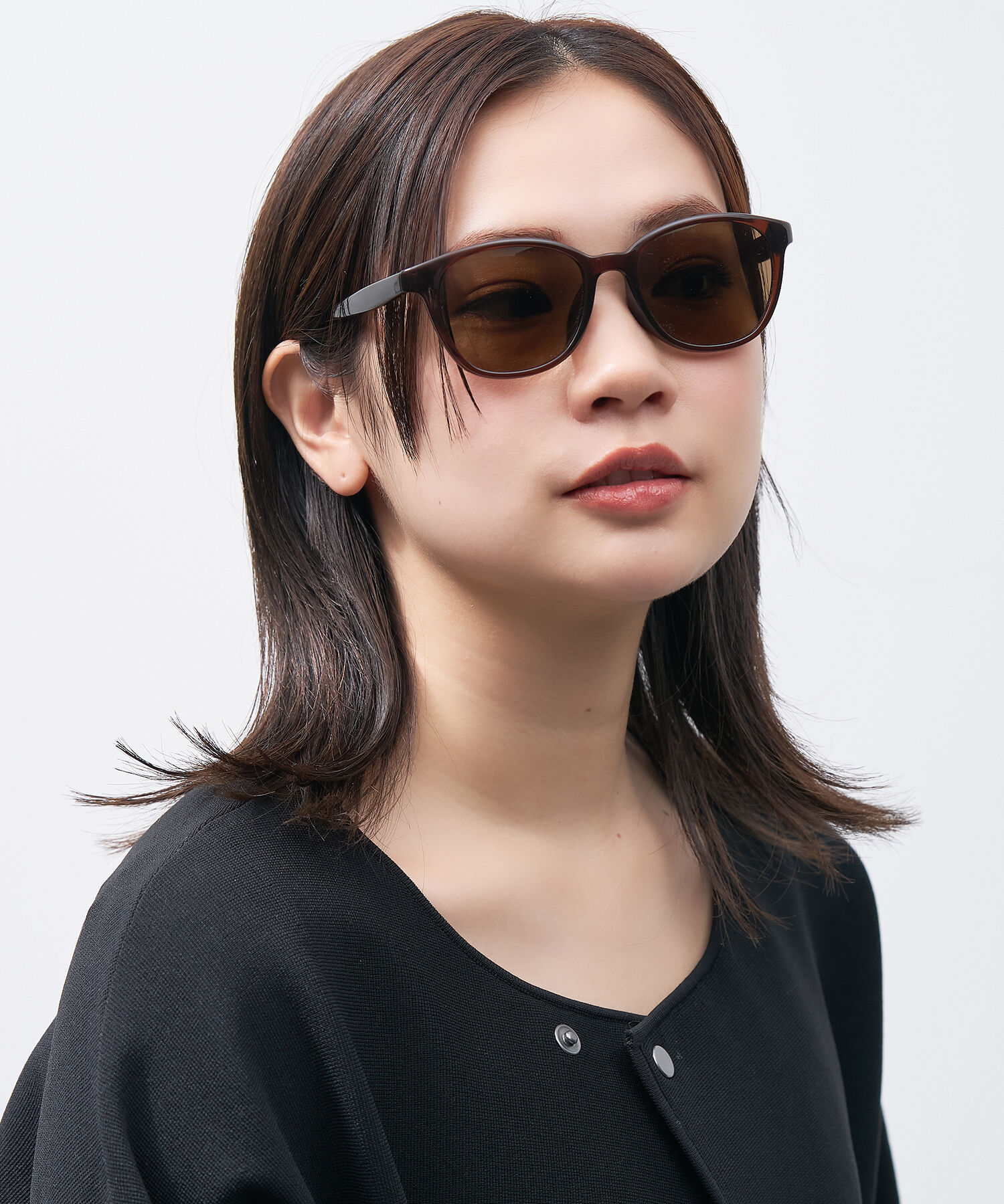  「ウェリントン型 サングラス（偏光機能搭載）｜軽量｜偏光レンズ｜Zoff」|サングラス|ブラウン