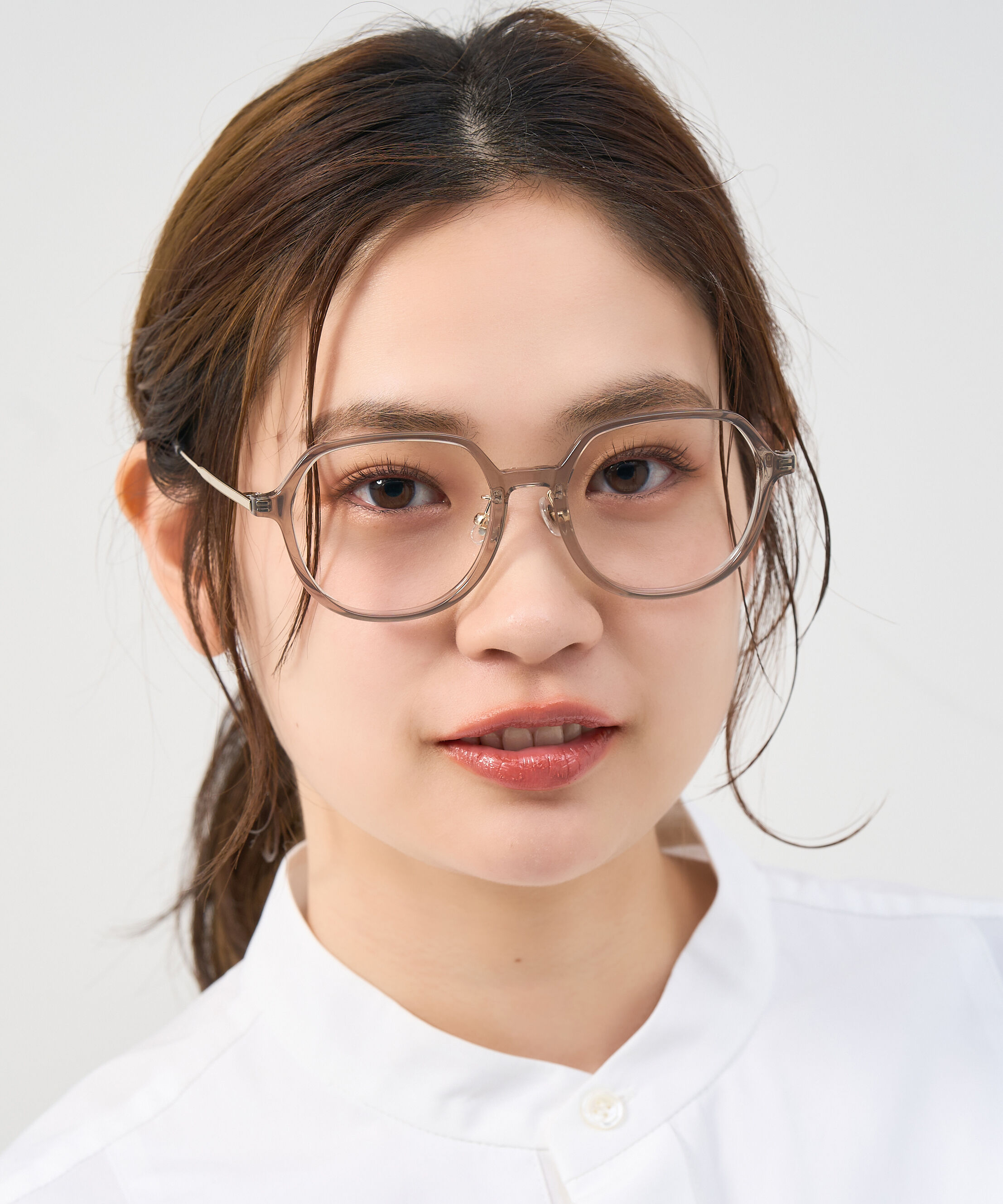  「ボストン型 メガネ｜メタルが高級感漂わすボストンフレーム 伊達メガネ 度付きメガネ レンズ交換券付き」|メガネ|