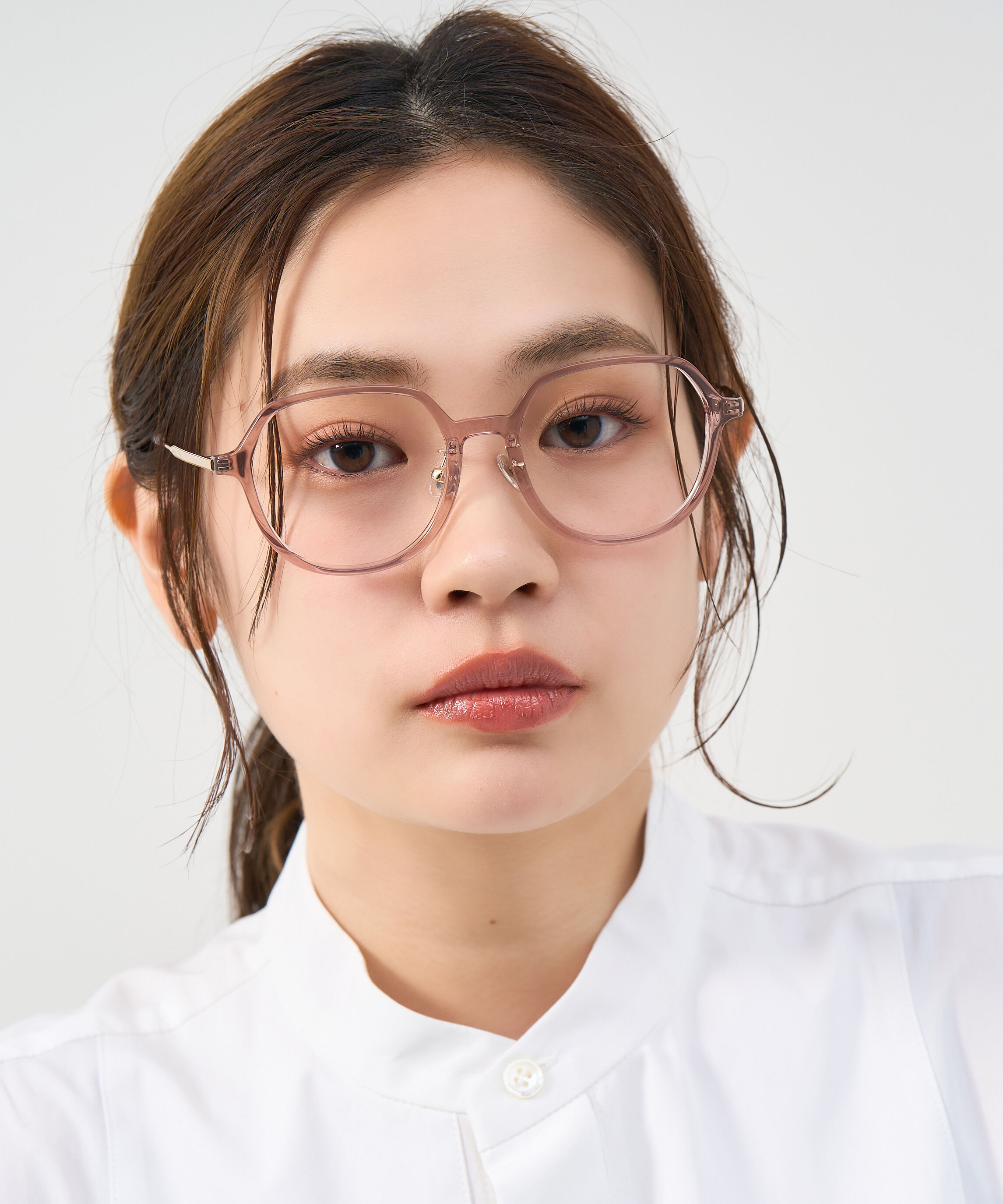  「ボストン型 メガネ｜メタルが高級感漂わすボストンフレーム 伊達メガネ 度付きメガネ レンズ交換券付き」|メガネ|