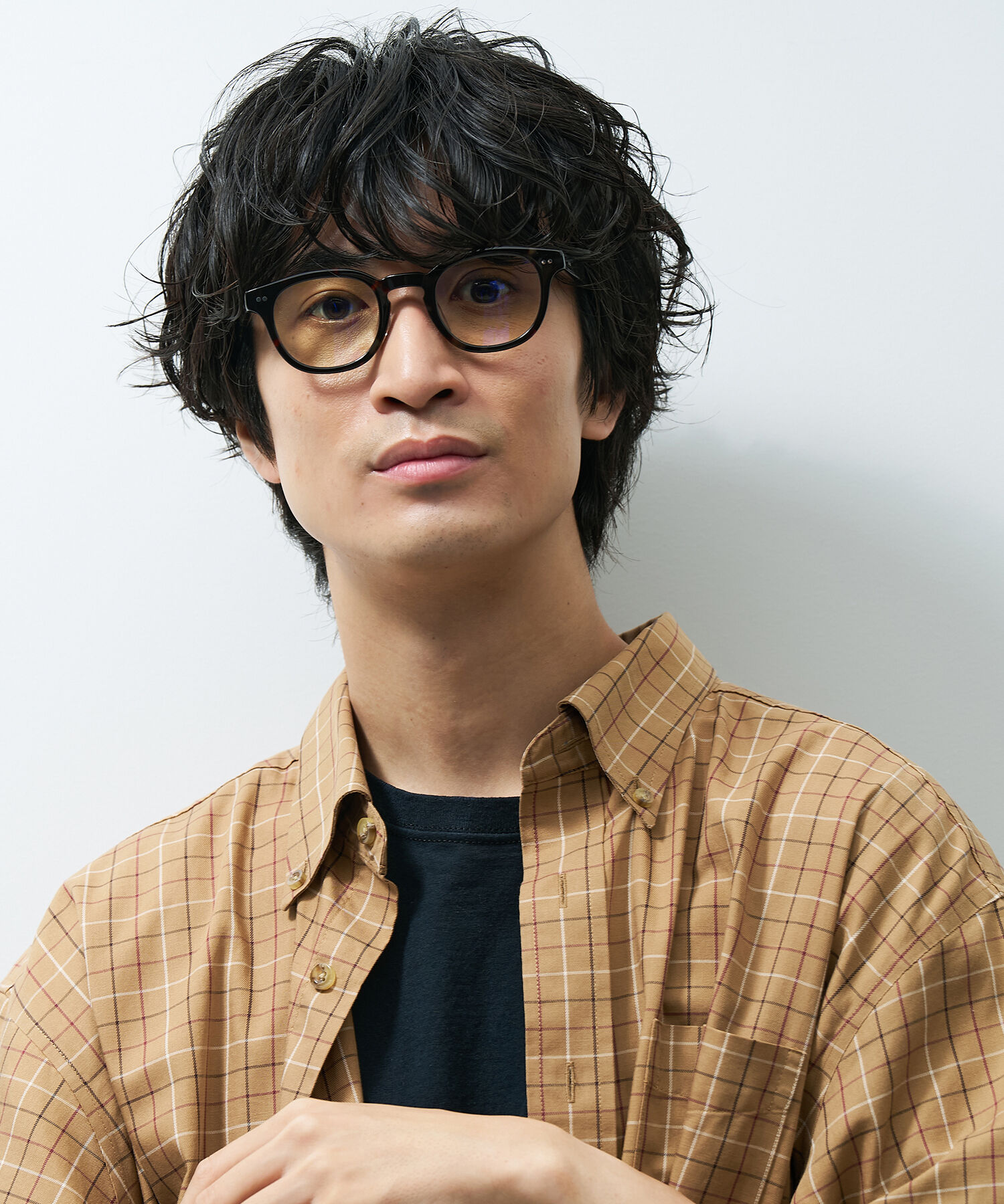  「【WEB限定】ウェリントン型 PCメガネ｜ブルーライトカットメガネ｜50%カット｜太縁 黒縁 べっ甲」|メガネ|