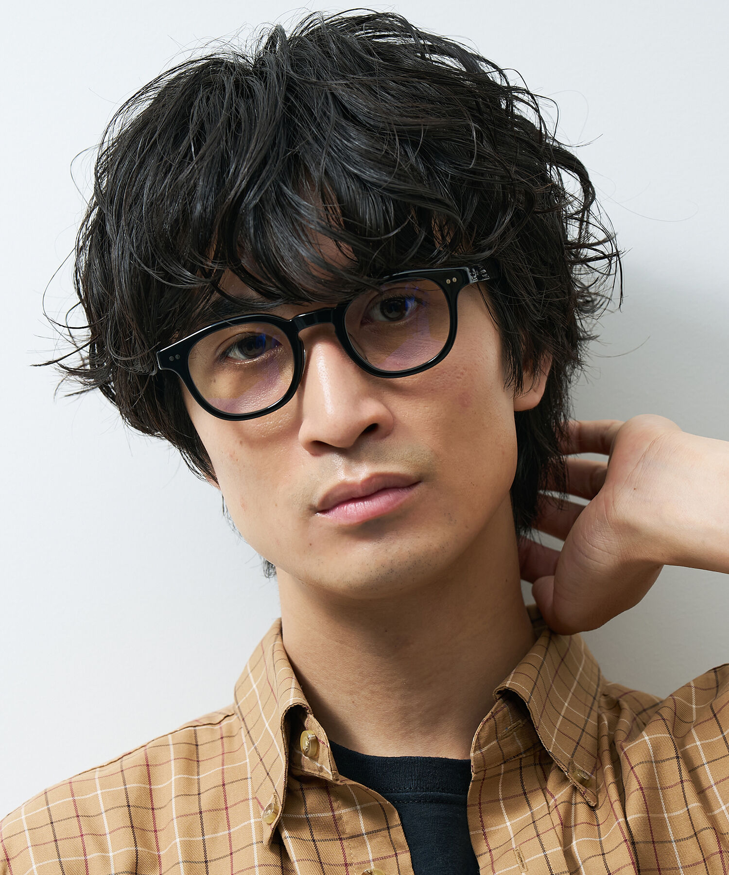  「【WEB限定】ウェリントン型 PCメガネ｜ブルーライトカットメガネ｜33%カット｜太縁 黒縁 べっ甲」|メガネ|