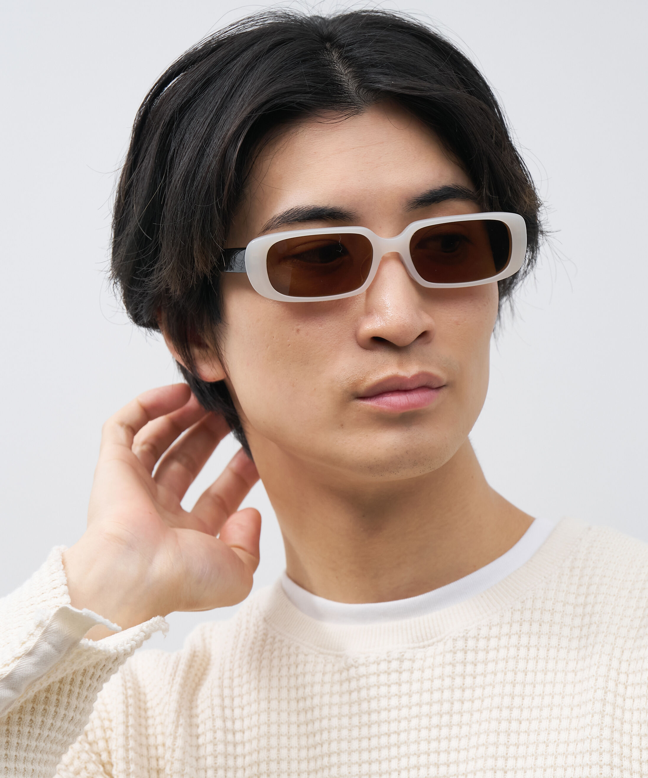  「スクエア型 サングラス｜Y2K スタイリッシュ ユニセックス 小顔 おしゃれ 横長」|サングラス|