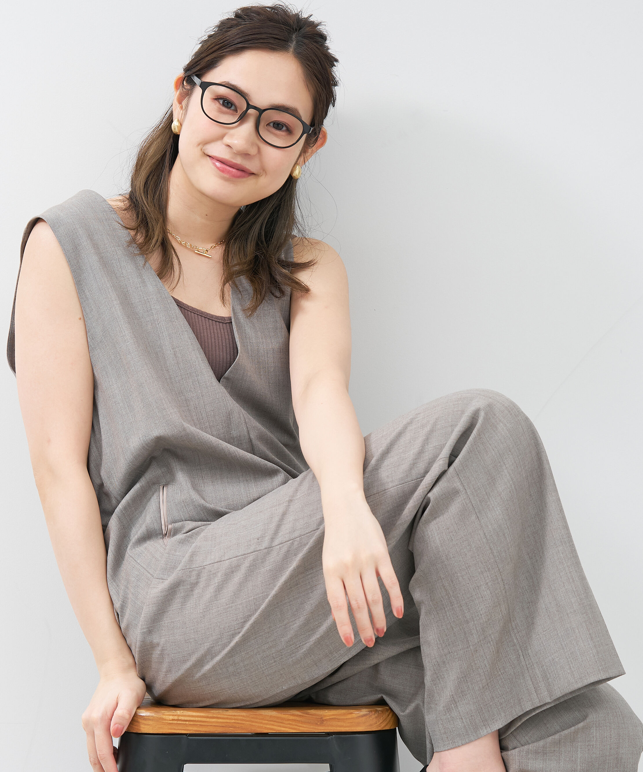  「ウェリントン型 メガネ｜ フィット感抜群 黒縁 レオパード柄 レンズ交換券付き」|メガネ|