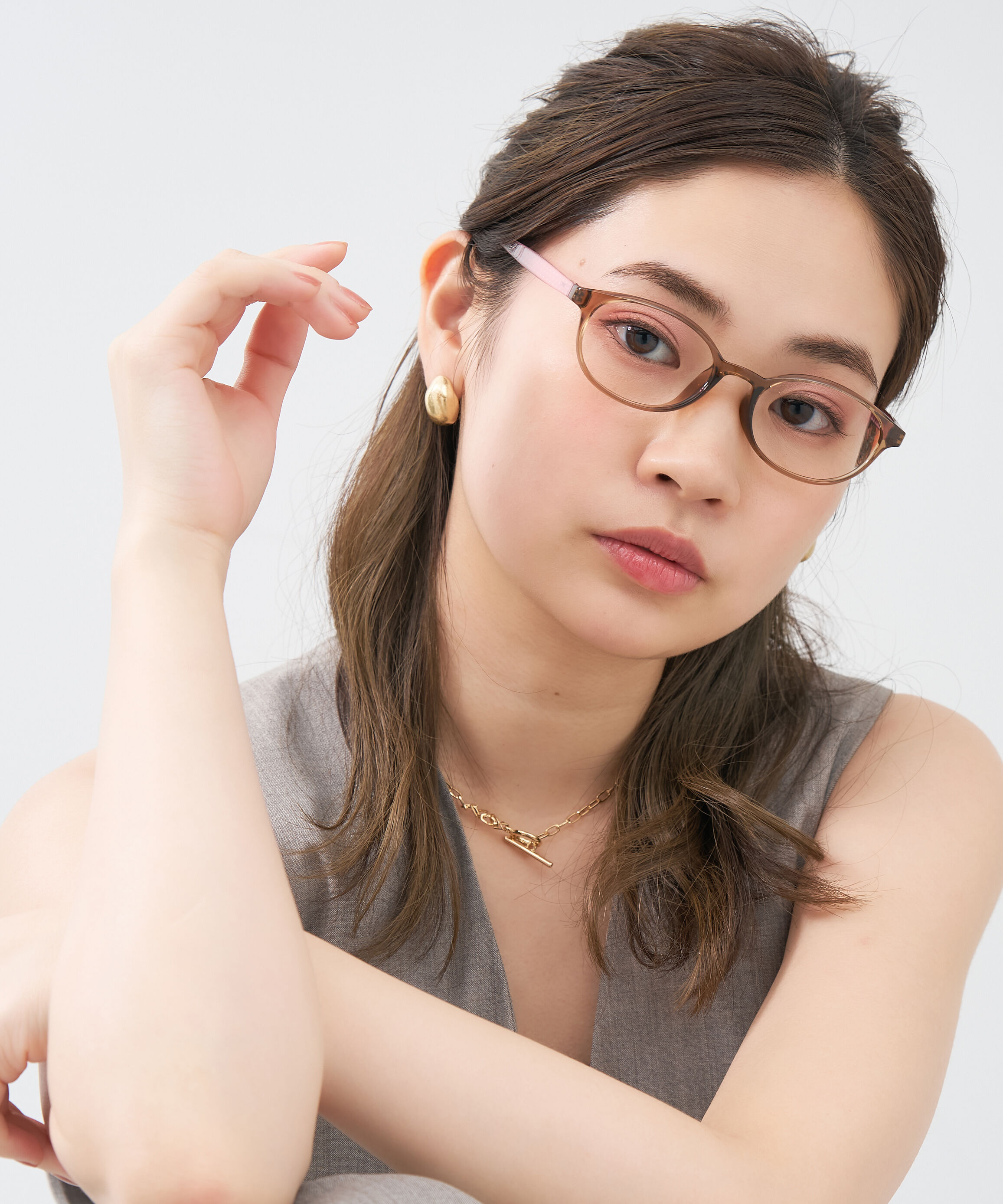  「オーバル型 メガネ｜黒縁 クリア ドット側 水玉 レンズ交換券付き 」|メガネ|