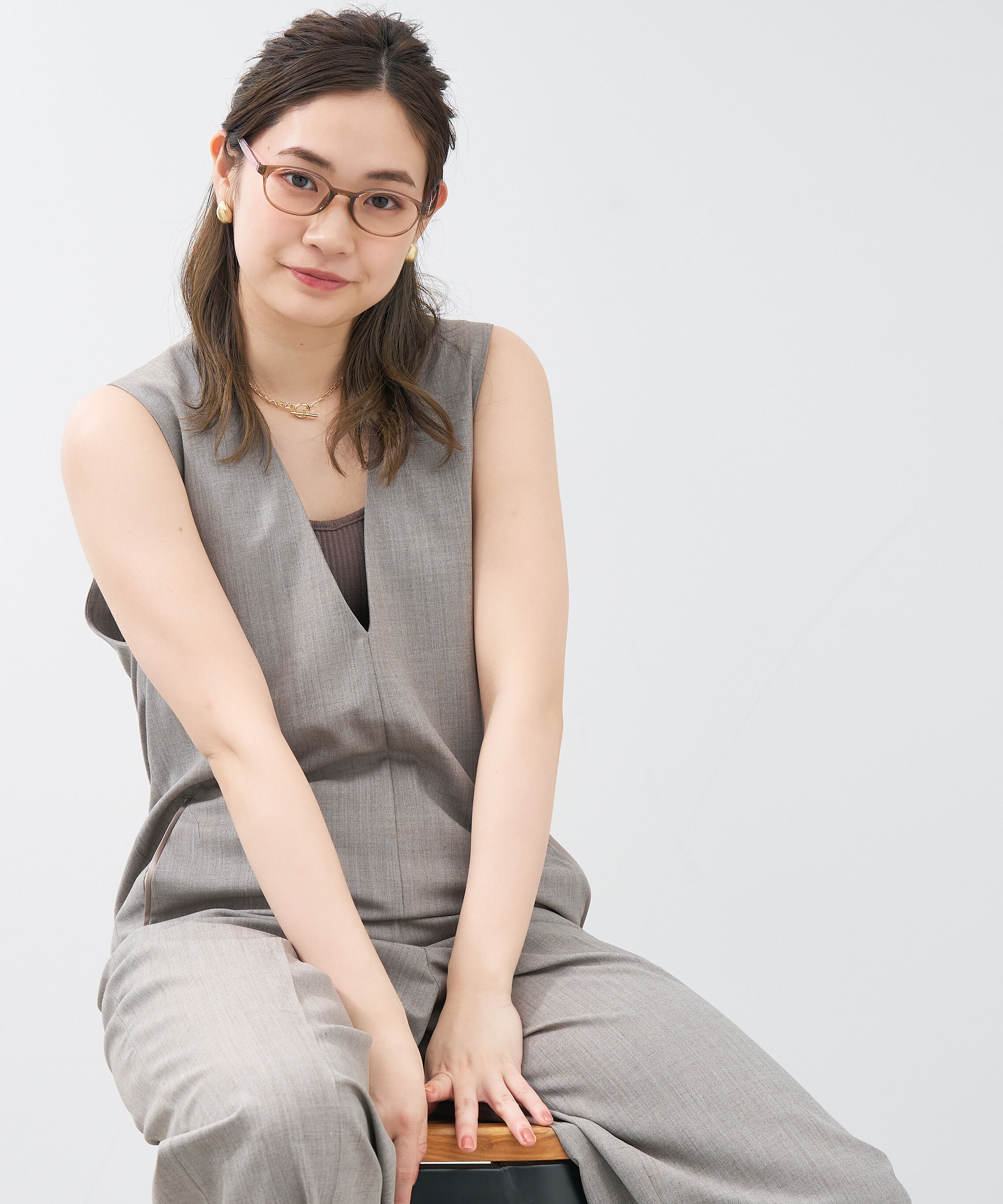  「オーバル型 メガネ｜黒縁 クリア ドット側 水玉 レンズ交換券付き 」|メガネ|