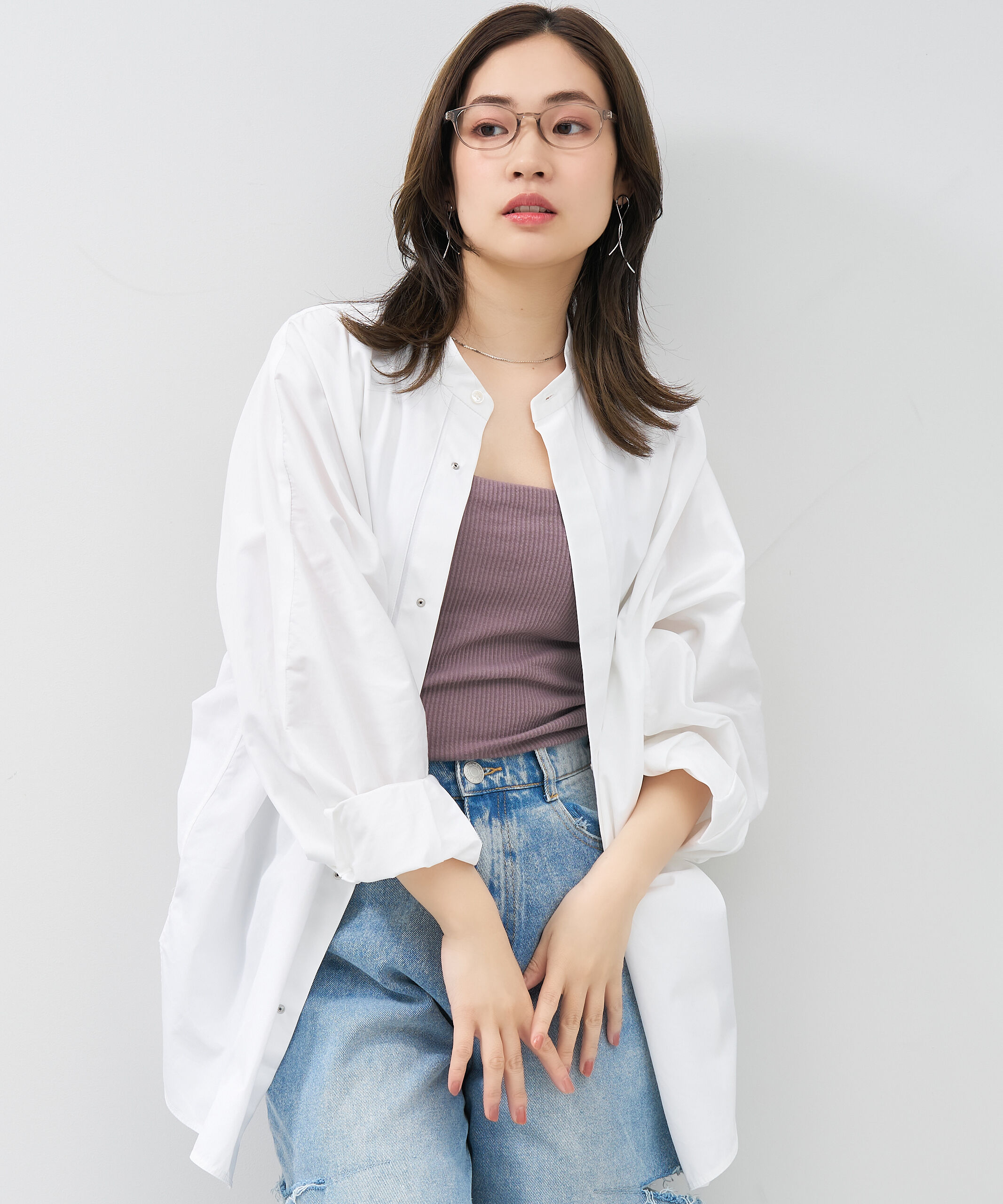  「オーバル型 メガネ｜黒縁 クリア ドット側 水玉 レンズ交換券付き 」|メガネ|