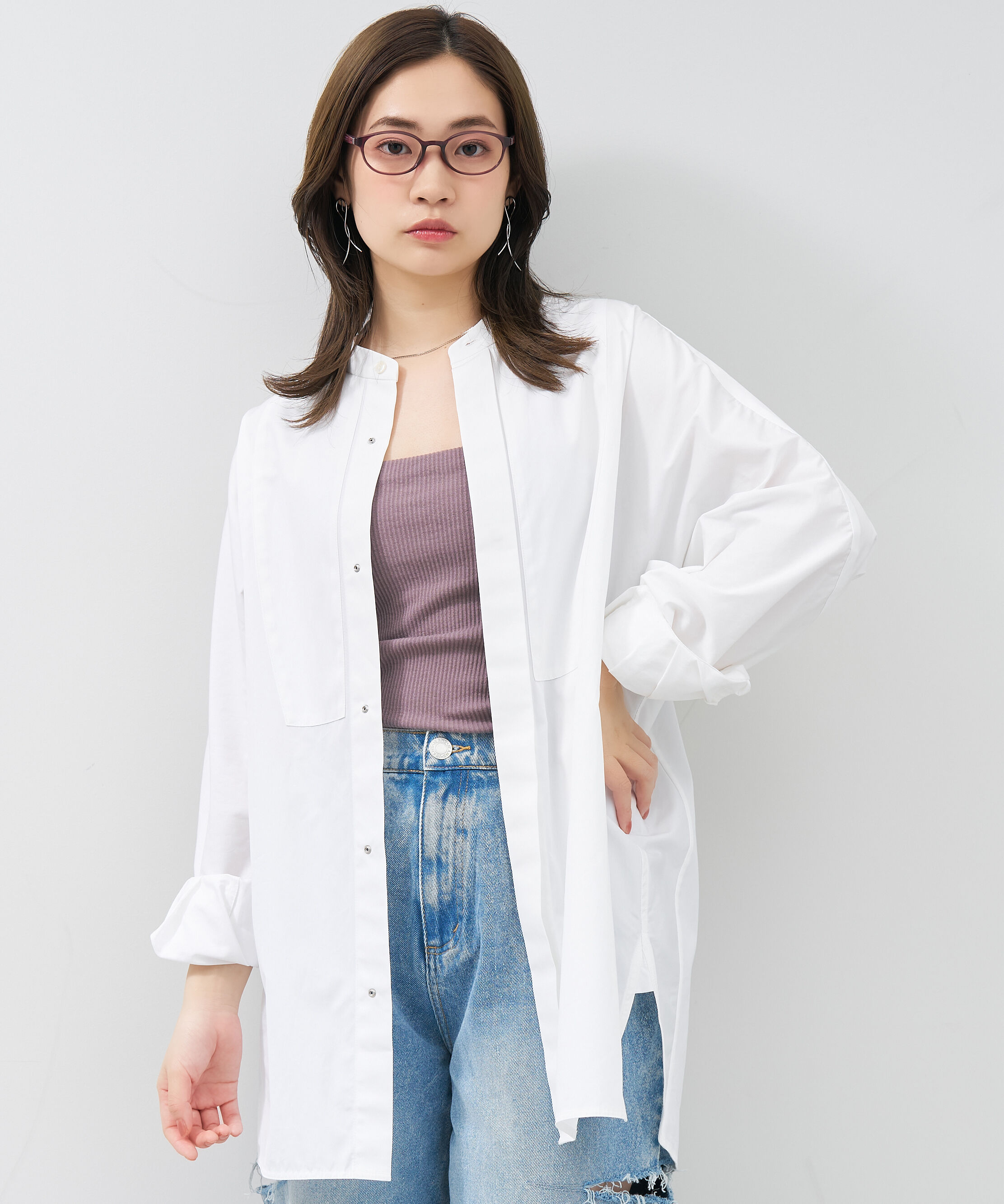  「オーバル型 メガネ｜黒縁 クリア ドット側 水玉 レンズ交換券付き 」|メガネ|