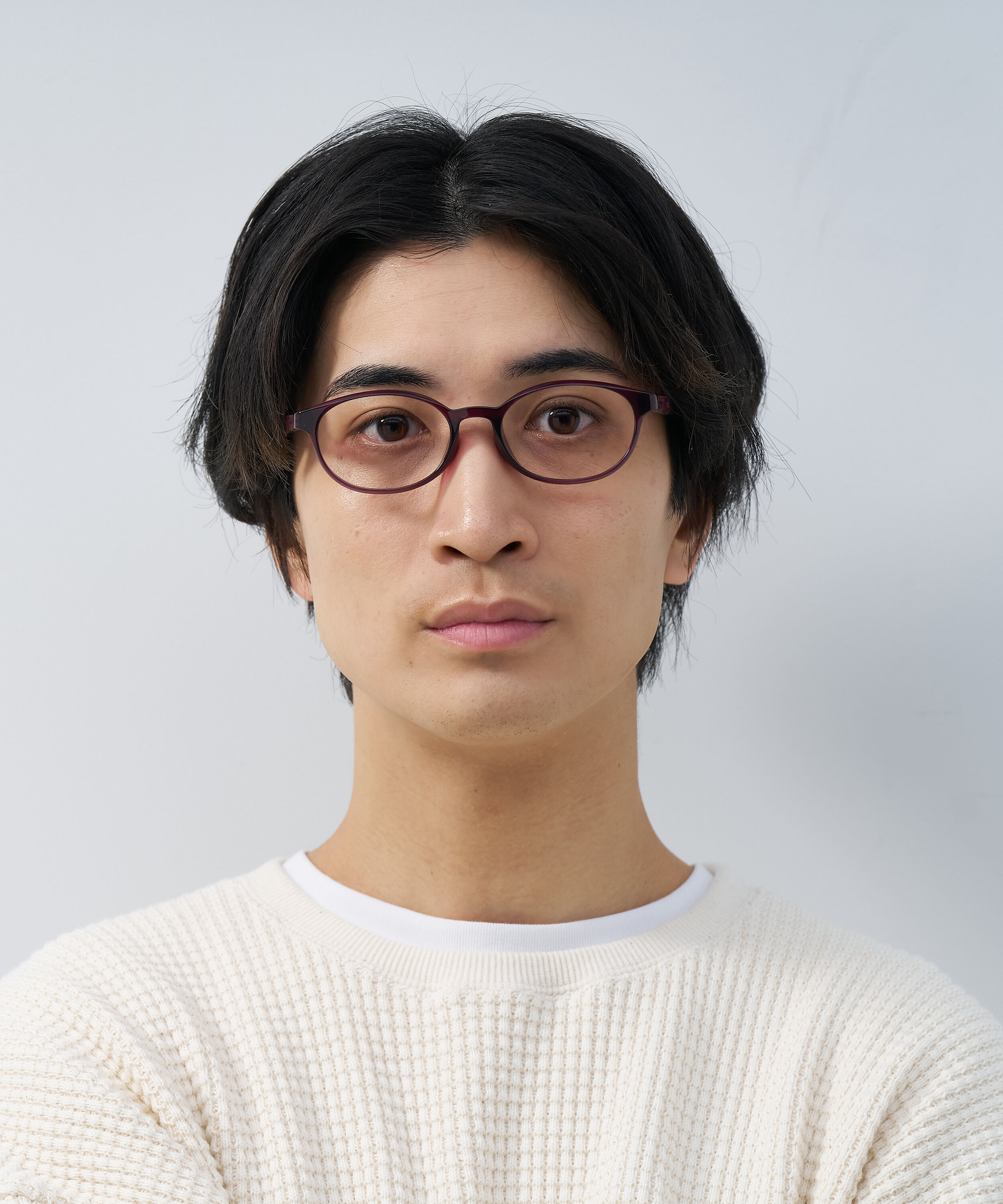  「オーバル型 メガネ｜黒縁 クリア ドット側 水玉 レンズ交換券付き 」|メガネ|