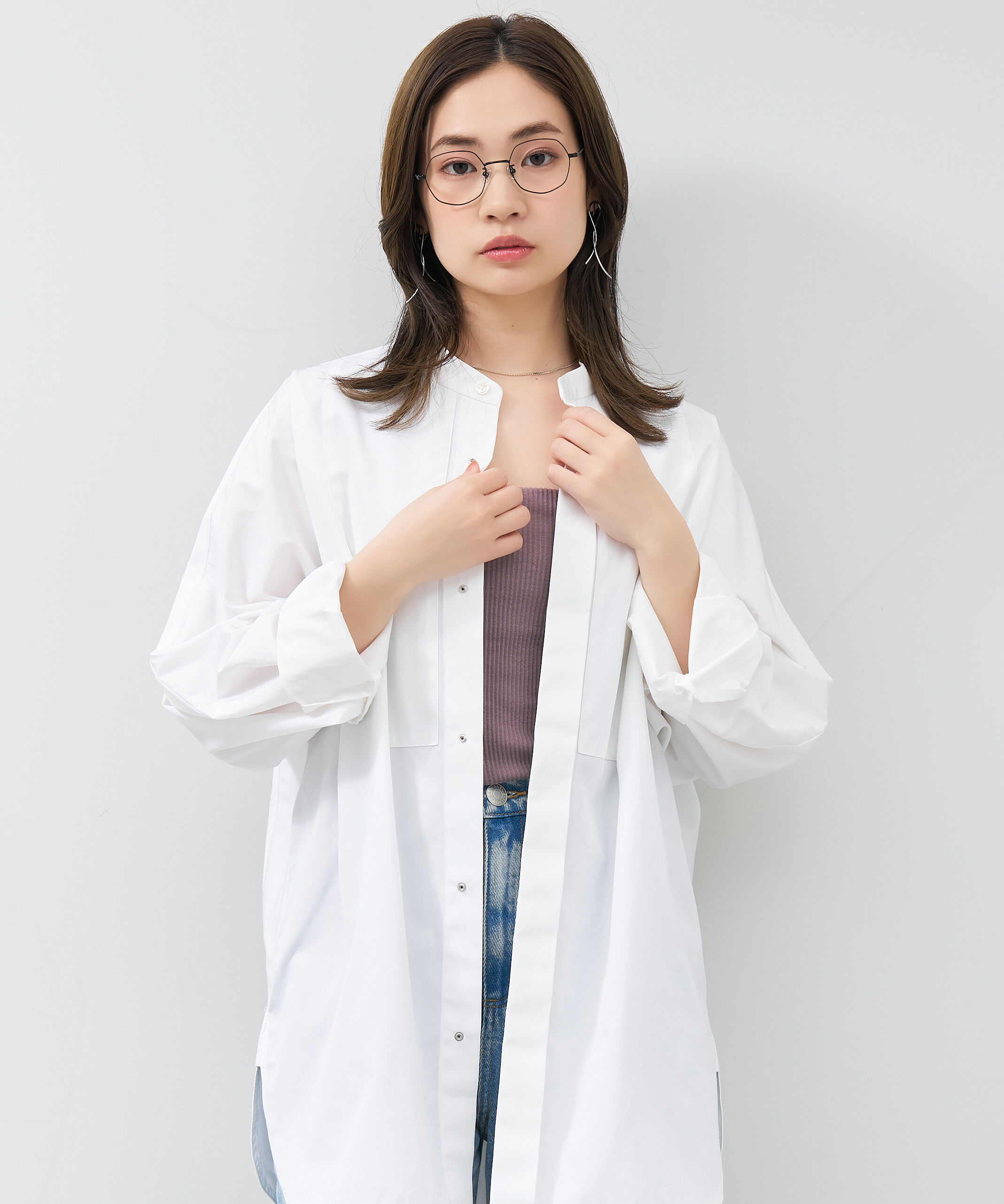  「ボストン型 ヘプタゴン 多角形 デザイン性のあるオシャレなメガネ｜メタル ユニセックス レンズ交換券付き」|メガネ|