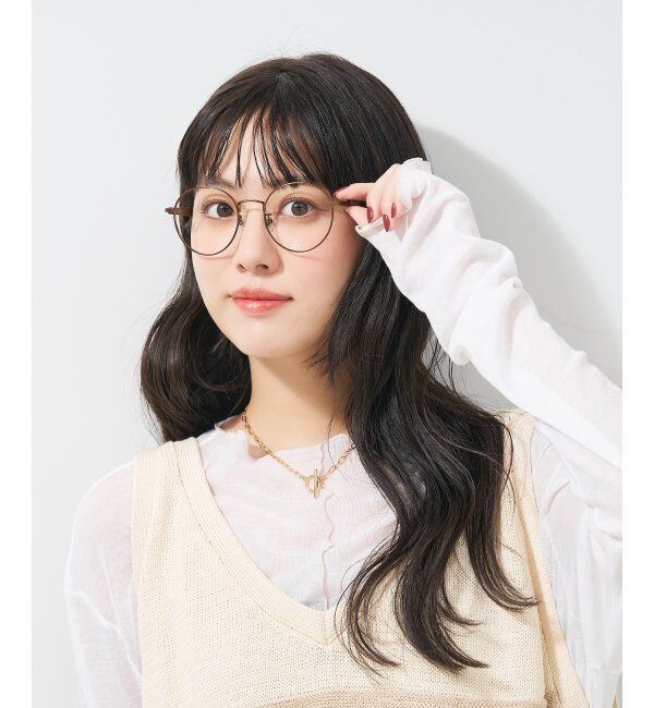  「ボストン型 メガネ | ラバーテンプル 伊達メガネ 度付きメガネ  Zoff｜FASHION  レンズ交換券付」|メガネ|