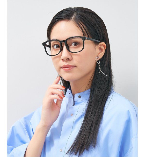  「ウェリントン型 メガネ│綺麗め プラスチックフレーム│レトロ｜ レンズ交換券付」|メガネ|