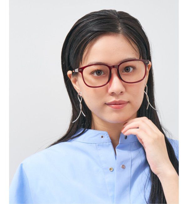  「ウェリントン型 メガネ│綺麗め プラスチックフレーム│レトロ｜ レンズ交換券付」|メガネ|