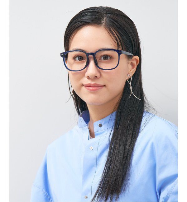  「ウェリントン型 メガネ│綺麗め プラスチックフレーム│レトロ｜ レンズ交換券付」|メガネ|