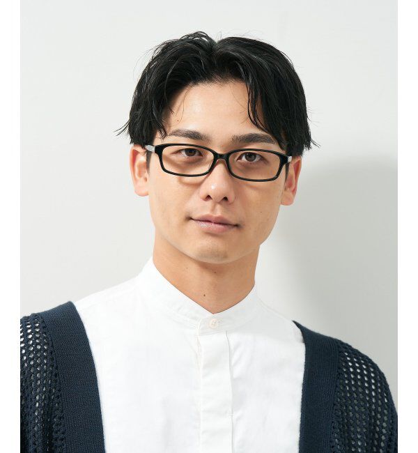  「スクエア型 メガネ｜ ユニセックス 上質感のあるフレーム  レンズ交換券付」|メガネ|