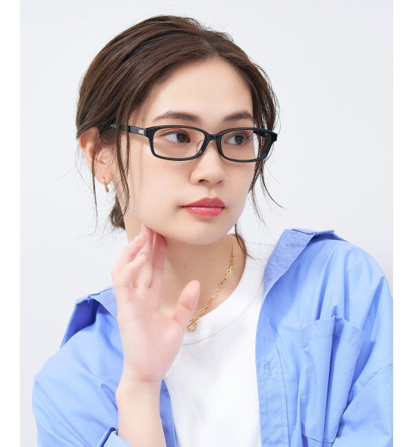 「スクエア型 メガネ｜ ユニセックス 上質感のあるフレーム  レンズ交換券付」|メガネ|