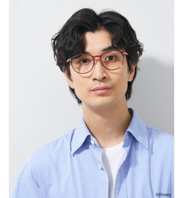  「ボストン型 メガネ Disney PRINCESS アリエル (ドレスアップライン) ディズニープリンセス レンズ交換券付」|メガネ|