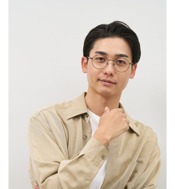  「[中顔面短縮みえメガネ]Zoff｜メガネ｜メタルフレーム 伊達・度付き｜FASHION METAL レンズ交換券付」|メガネ|