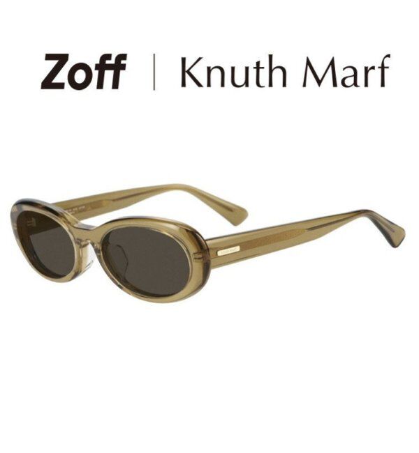  「Zoff｜Knuth Marf オーバル型 サングラス   横長｜カラーレンズ｜UVカット 紫外線対策｜ユニセックス  」|サングラス|