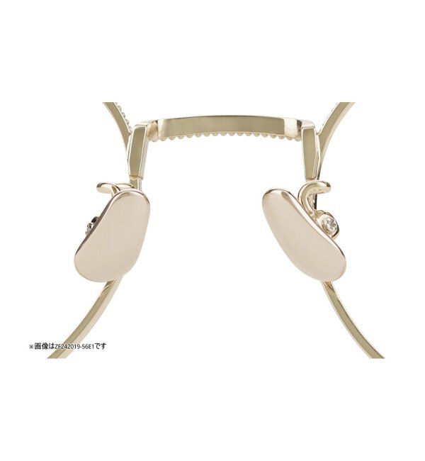  「【LOVE BY e.m.コラボ】&ldquo;flutter&rdquo;｜ボストン型メタルフレーム｜Zoff｜LOVE BY e.m. レンズ交換券付」|メガネ|