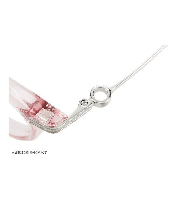  「ボストン型メガネ｜レディース 女性用 可愛い リボン パステル｜Zoff｜SWEET レンズ交換券付」|メガネ|