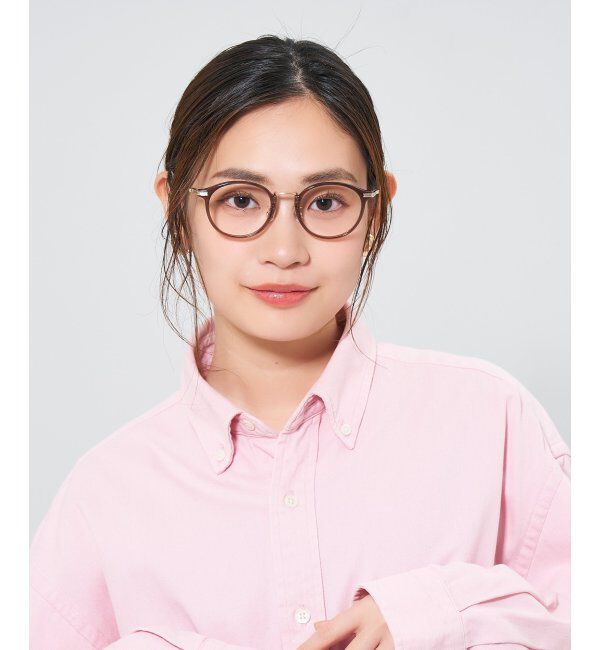  「ボストン型メガネ｜レディース 女性用 可愛い リボン パステル｜Zoff｜SWEET レンズ交換券付」|メガネ|ブラウン1