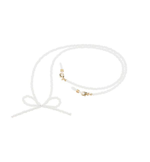  「グラスコード｜メガネやサングラスのズレ落ち防止・ビーズ・グラスコード ｜Zoff｜」|サングラス|ホワイト