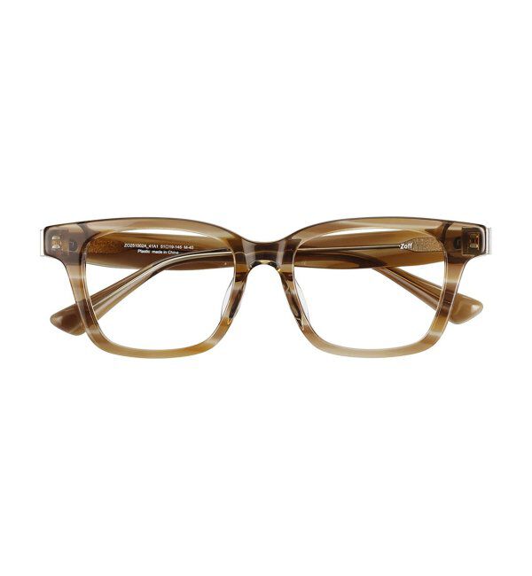  「ウエリントン型メガネ｜読書 レディース 女性用 大人可愛い 大理石｜Zoff｜CHIC レンズ交換券付」|メガネ|