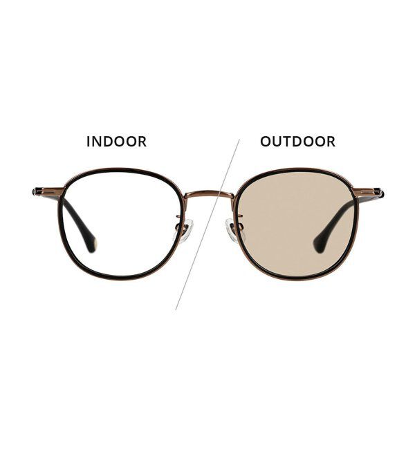  「【WEB限定】 Zoff｜JOURNAL STANDARD relume ウェリントン型 調光サングラス ジャーナルスタンダード」|サングラス|