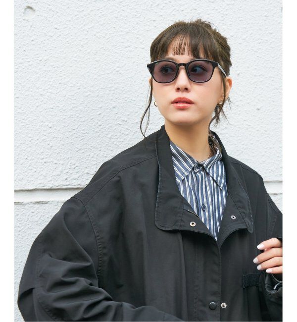  「【WEB限定】ウェリントン型 調光サングラス | カラーレンズ 軽量 紫外線対策 UVカット レンズの色が変わる」|サングラス|