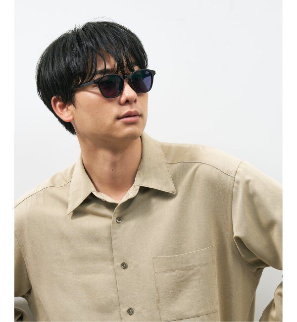  「【WEB限定】ウェリントン型 調光サングラス | カラーレンズ 軽量 紫外線対策 UVカット レンズの色が変わる」|サングラス|