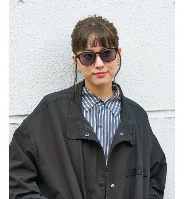  「【WEB限定】ウェリントン型 調光サングラス | カラーレンズ 軽量 紫外線対策 UVカット レンズの色が変わる」|サングラス|