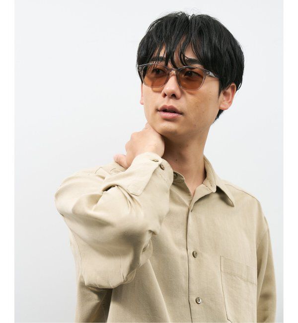  「【WEB限定】ウェリントン型 調光サングラス | カラーレンズ 軽量 紫外線対策 UVカット レンズの色が変わる」|サングラス|