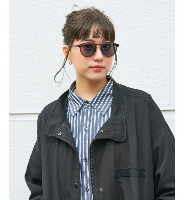  「【WEB限定】ボストン型 調光サングラス | カラーレンズ 軽量 紫外線対策 UVカット レンズの色が変わる」|サングラス|