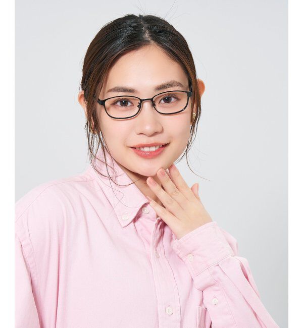  「ウェリントン型 メガネ | メタル 大人可愛い 伊達メガネ レディース レンズ交換券付」|メガネ|