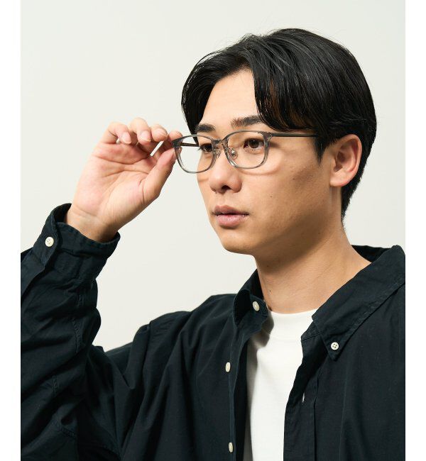  「ウェリントン型 メガネ | チタン 軽量 メタルフレーム 伊達メガネ ユニセックス ビジネス レンズ交換券付」|メガネ|